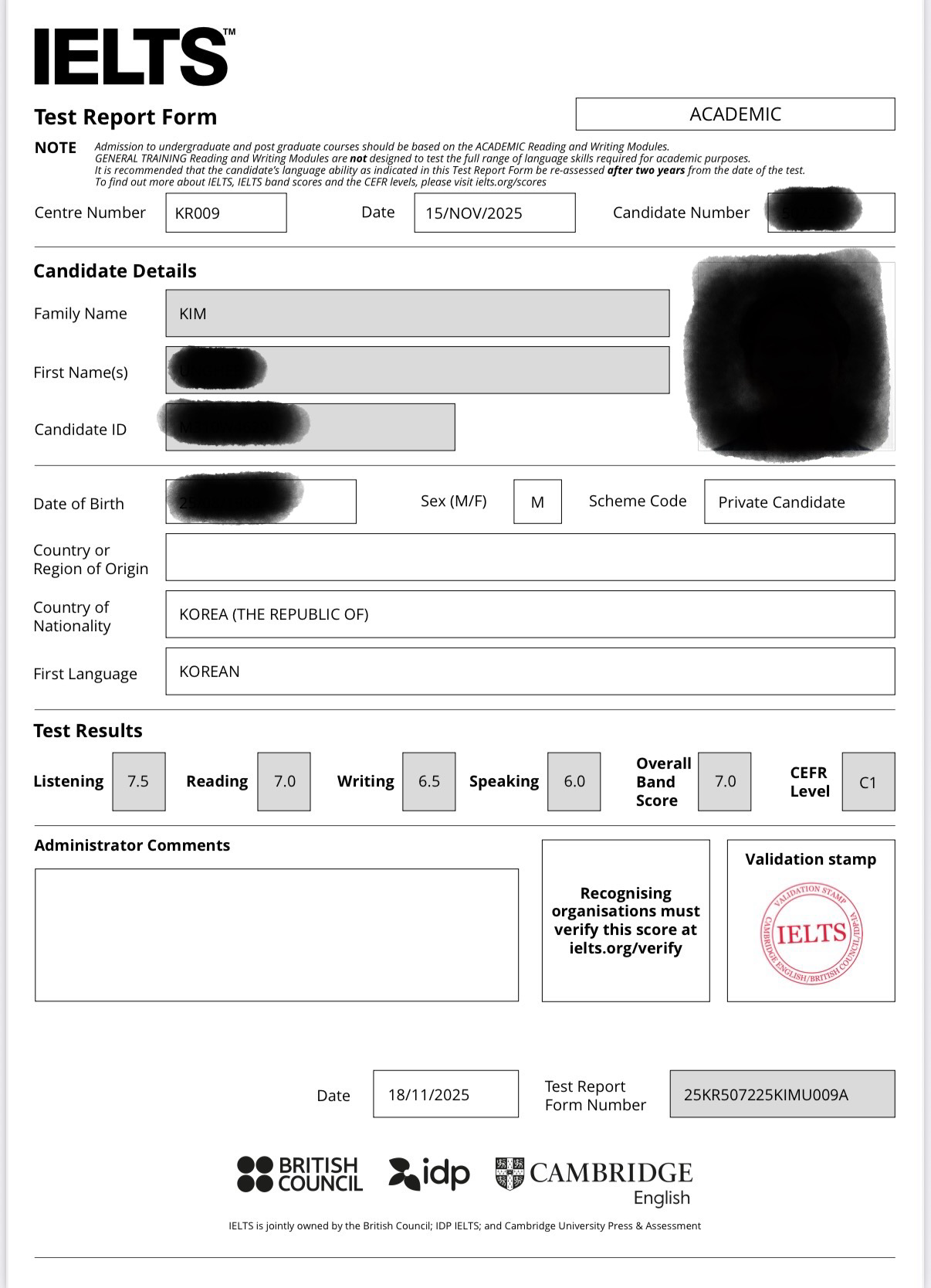 Speaking/ Writing 집중 수업 1달 만에 OVR 7.0 달성 후기