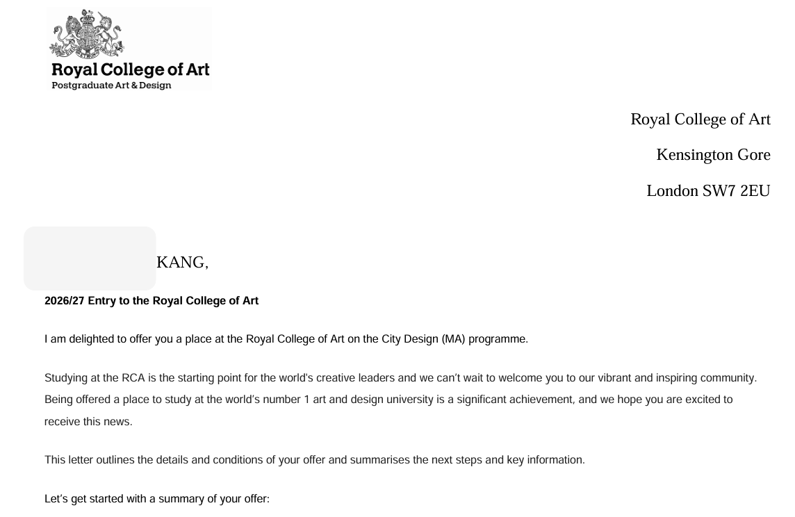 전세계 1등 예술 대학 Royal College of Art 합격!! - 최상위권 대학 입시 컨설팅의 대가 Daniel의 비법